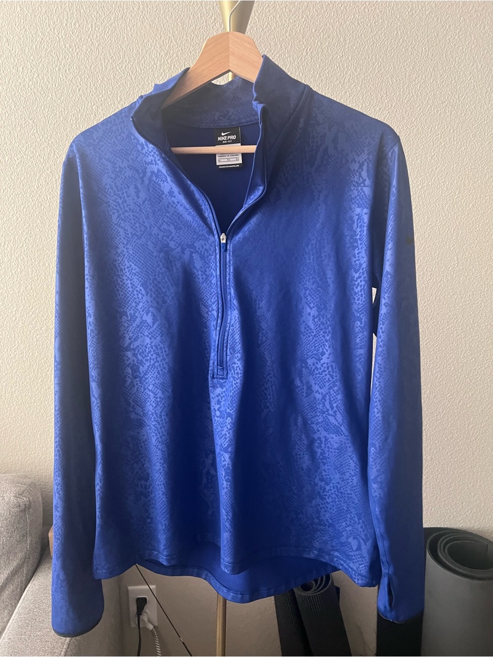 Nike Pro Fit Half Zip Snakeskin Pattern
